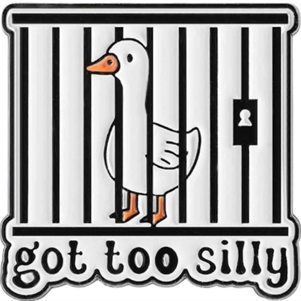 Funny Goose Enamel Pin